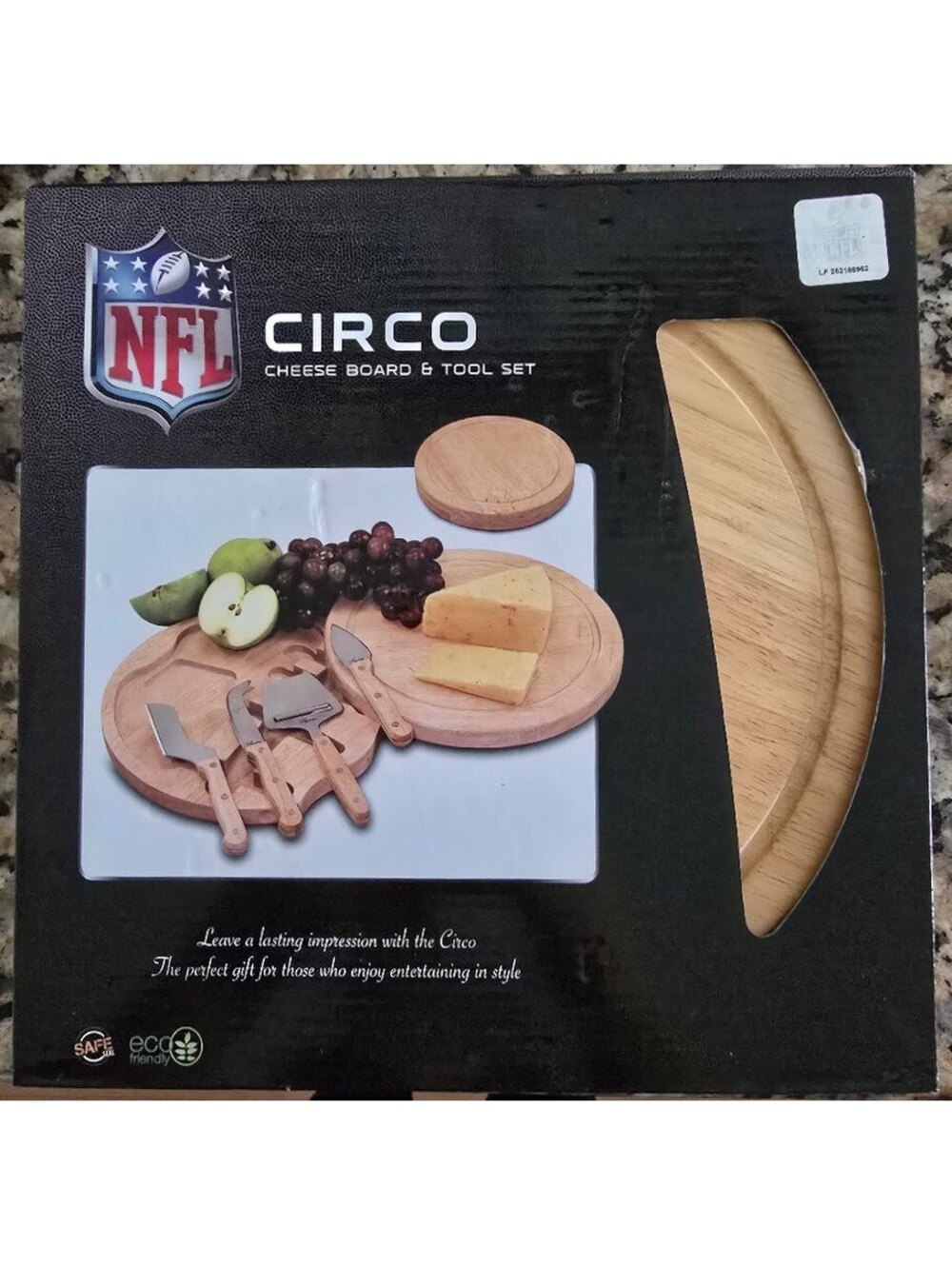 New England Patriots Circo Cheese Board Tool Set NFL NIB
